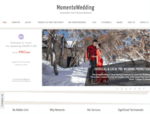 Tablet Screenshot of momentowedding.com